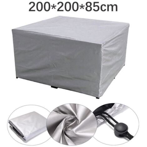 Housse de Protection - Gris - 135x135x75cm - Imperméable - Tissu Oxford - Pour Extérieur