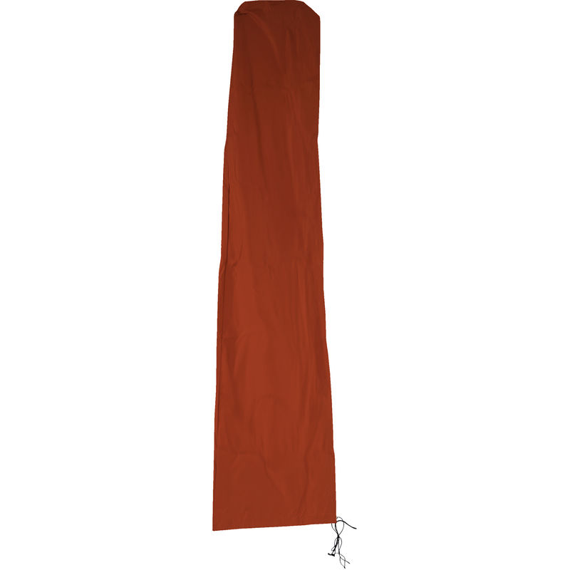 Housse de protection HHG pour parasol jusqu'à 3,5 m, gaine de protection avec zip terre cuite - orange
