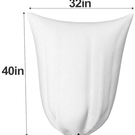 Housse de Protection Hivernale pour Plantes 80x100cm, Housse Chauffante en Tissu Non Tissé avec Cordon et Fermeture Éclair