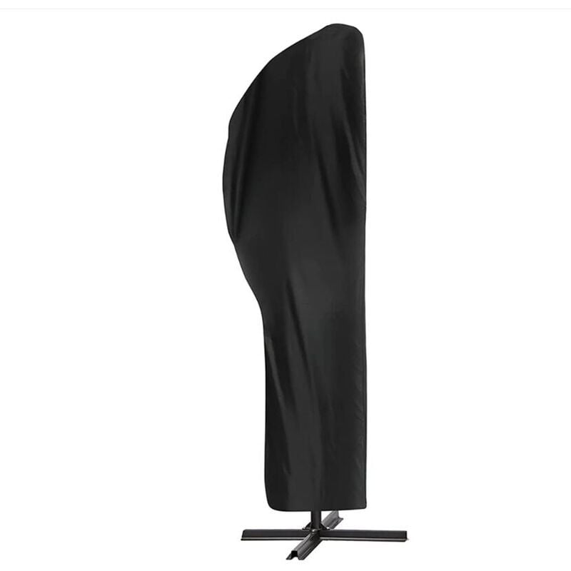 Linghhang - Housse de protection imperméable 420D tissu oxford pare-soleil couverture bâche avec fermeture éclair, 205 cm - black