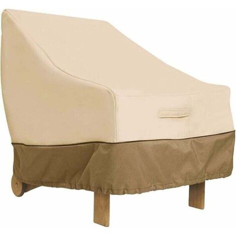 Housse de protection imperméable 210D Oxford pour fauteuil de jardin, dimensions 80x85x91,5 cm.