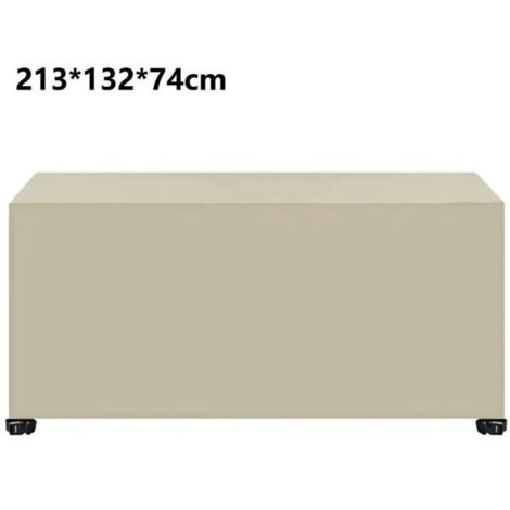 Housse de protection imperméable en tissu Oxford 420D, 213 x 132 x 74 cm, pour meubles de jardin extérieur, anti-UV et anti-poussièr