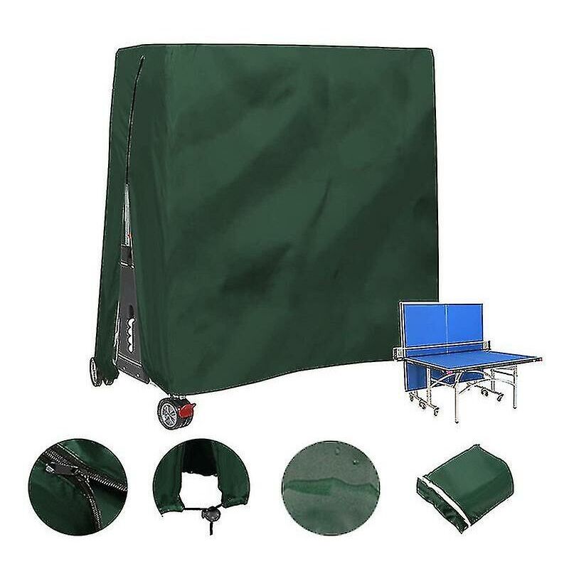 Housse de protection imperméable et anti-poussière pour table de tennis de table extérieure Housse de protection pour table de ping-pon 165 x 70 x