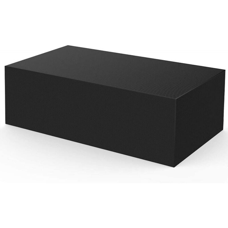 Housse de protection imperméable pour banc, table de pique-nique, jardin extérieur, noir, 200 x 200 x 80 cm