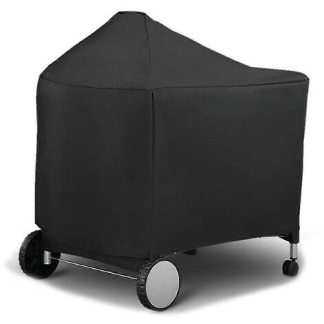 housse de protection imperméable pour barbecue de camping en extérieur (noire, 124 x 65 x 101 cm)