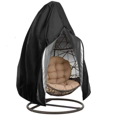 Housse de Protection Imperméable pour Chaise Balançoire Extérieur, Tissu Oxford Renforcé 600D Anti-UV et Anti-Poussière, pour Chaises Suspendues et Œuf, avec Cordon de Serrage