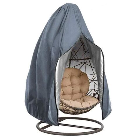 Housse de Protection Imperméable pour Chaise Suspendue Œuf, avec Fermeture Éclair