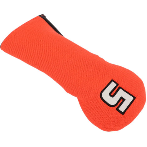 Housse de protection imperméable pour clubs de golf, étanche et extensible, design orange et noir pour extérieur.