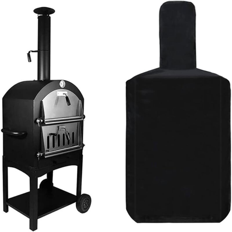 Housse de Protection imperméable pour Four à pizza-165 x 65 x45 cm- résistant à la Pluie et à la poussière pour Les Fours extérieurs