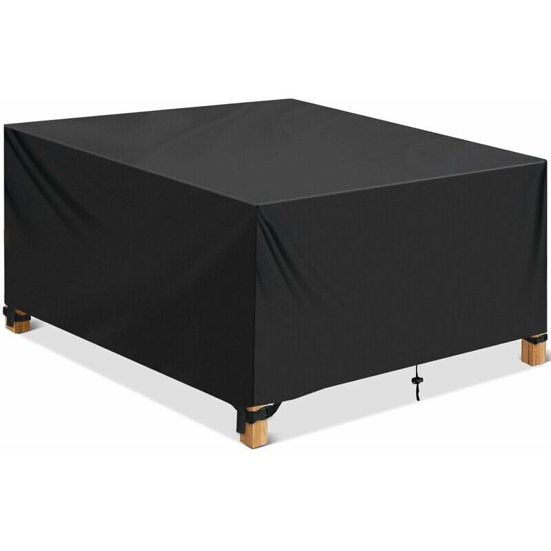 Housse De Protection Imperméable pour Meubles De Jardin 420D 150x150x75cm, Bache Salon De Jardin, Tissu Oxford Résistant Aux UV pour Chaise De Table,