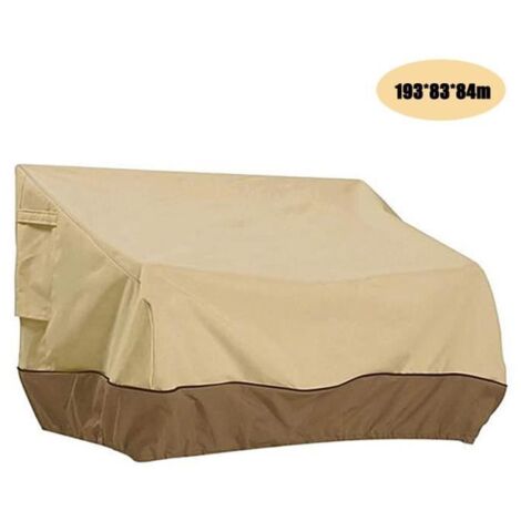 Housse de protection imperméable pour mobilier de patio, canapé extérieur et banc de jardin, dimensions 193 x 83 x 84 cm.