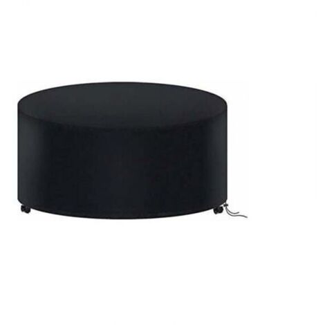 Housse de Protection Imperméable pour Table Ronde de Jardin 180 x 90 cm en Oxford 210D