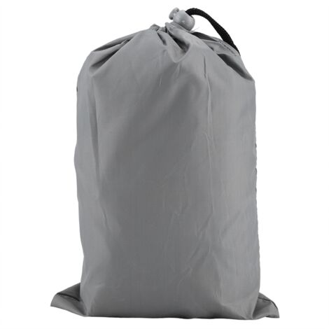 Housse de Protection Imperméable pour Table Ronde de Jardin (Gris)