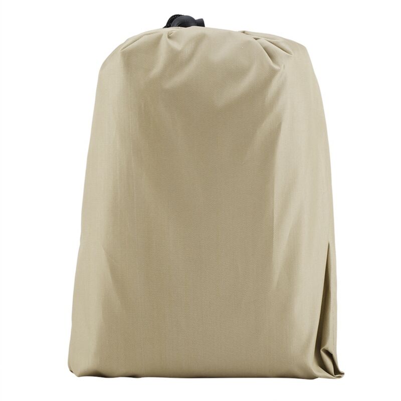 Housse de protection imperméable pour table ronde de jardin, terrasse extérieure (Beige)