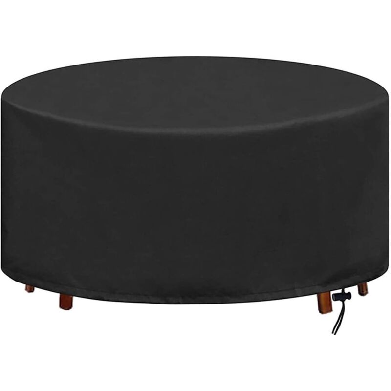 Housse de protection imperméable pour table ronde d'extérieur - Protection robuste pour meubles de jardin - 128 x 71 cm