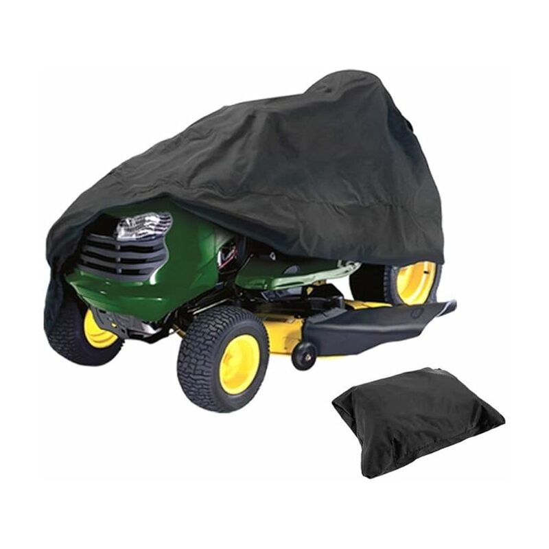 Housse de protection imperméable pour tondeuse autoportée - Protection uv - Pour tracteur de jardin autoportée - (183137117cm) - black