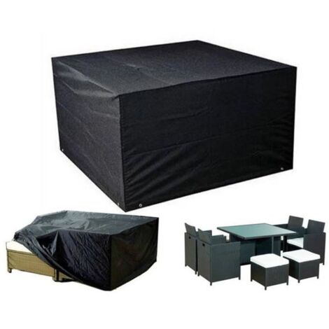 Housse de protection large pour salon de jardin carré 4 places. Bache de protection, housse pour mobilier de jardin（27018089cm)