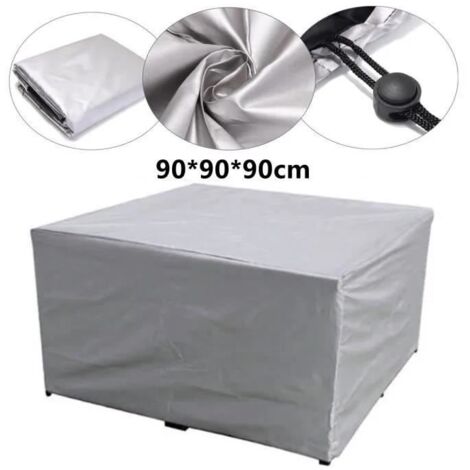 Housse de protection - [MARQUE] - Pour table et chaises carrées - 90 x 90 x 90 cm - Imperméable - Anti-âge
