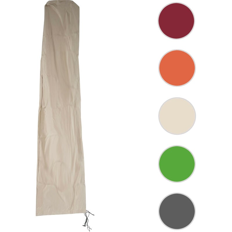 HW - Housse de protection Meran pour parasol jusqu'à 5 m, gaine de protection avec zip - bordeaux