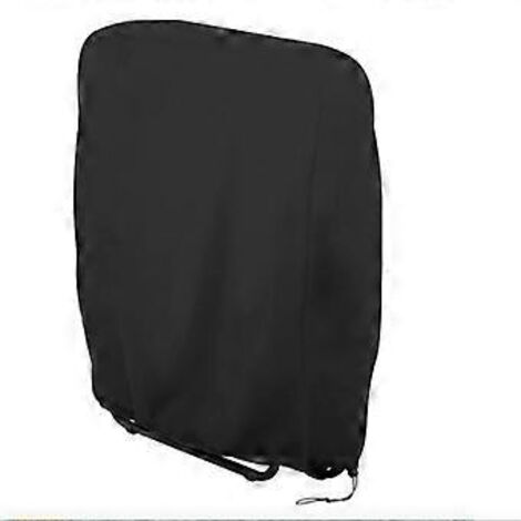 Housse de protection noire pour chaise longue pliante, housse de chaise longue de jardin anti-poussière, imperméable et anti-UV, housse de détente de jardin en tissu Oxford 190D pour chaise longue