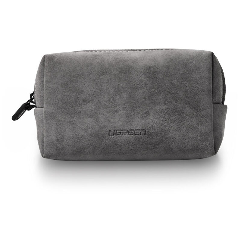 Housse de protection orgaznizer pochette multifonctionnelle pour accessoires 19x12x8cm gris