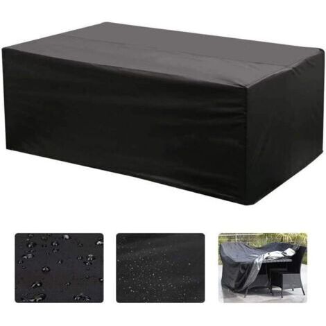 Housse de Protection Oxford pour Table de Jardin Rectangulaire UV 242x162x100cm