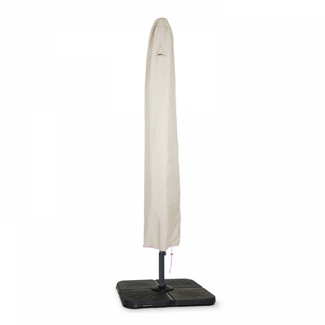Housse de protection parasol droit 210 cm taupe