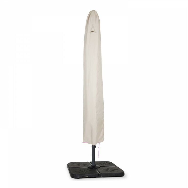 Jusch - Housse de protection parasol droit 210 cm x 35 cm taupe