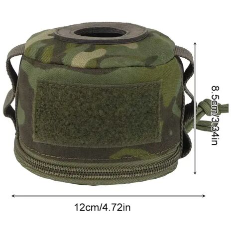 Housse de protection portable vintage pour bidon d'essence, sac de rangement anti-chute et anti-collision pour bouteille de gaz, idéal pour le camping et les réchauds portables.