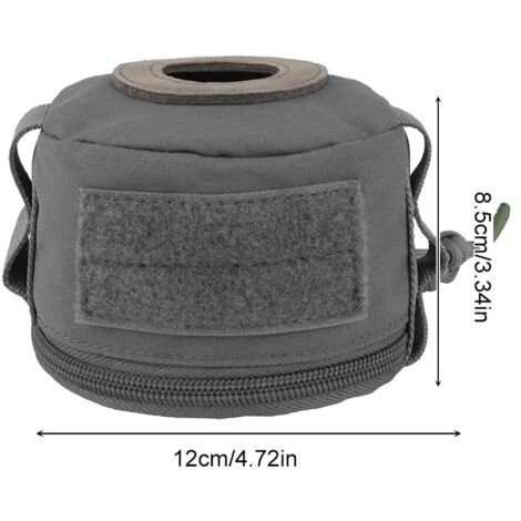 Housse de protection portable vintage pour bidon d'essence, sac de rangement anti-chute et anti-collision pour bouteille de gaz, idéal pour le camping et les réchauds portables.