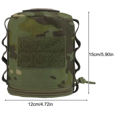 Housse de protection portable vintage pour bidon d'essence, sac de rangement anti-chute et anti-collision pour bouteille de gaz, idéal pour le camping et les réchauds portables.