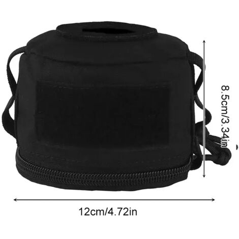 Housse de protection portable vintage pour bidon d'essence, sac de rangement anti-chute et anti-collision pour bouteille de gaz, idéal pour le camping et les réchauds portables.