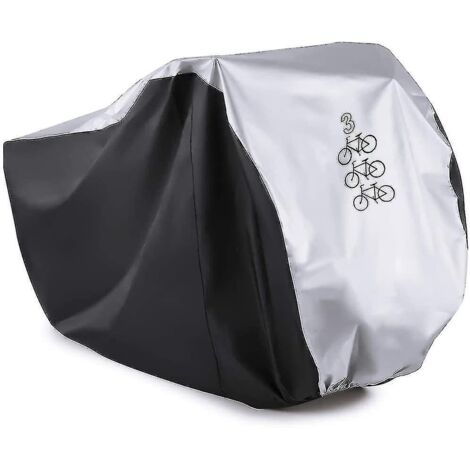 Housse de protection pour 3 vélos, imperméable et résistante à la pluie et à la poussière, pour vélos et autres occasions.
