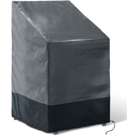 Housse de protection pour 4 à 6 chaises de jardin empilables 70 x 70 x 120 cm