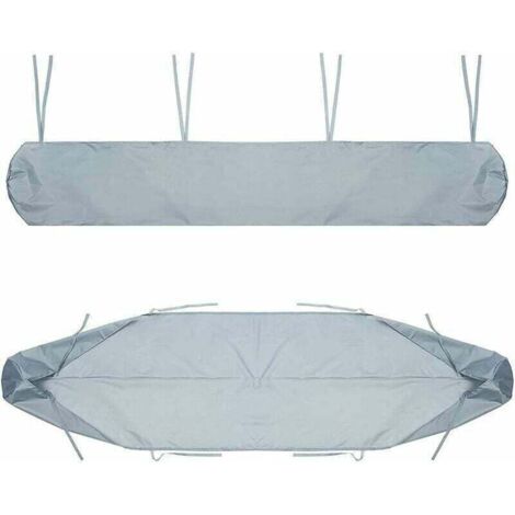 Housse de protection pour auvent de terrasse, bâche anti-poussière pour auvent de terrasse de 4 mètres, housse grise pour auvent de terrasse, protection hivernale imperméable