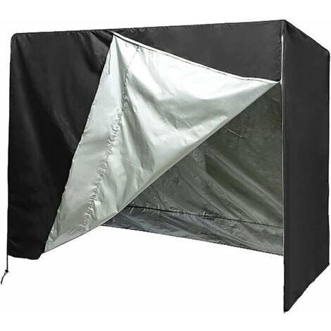 Housse de protection pour balancelle de jardin. Modèle 2/3 places. Imperméable. Anti-poussière. Résistante aux UV. Indéchirable. Pliable. Convient aux balancelles de jardin, terrasses et cours (140 x