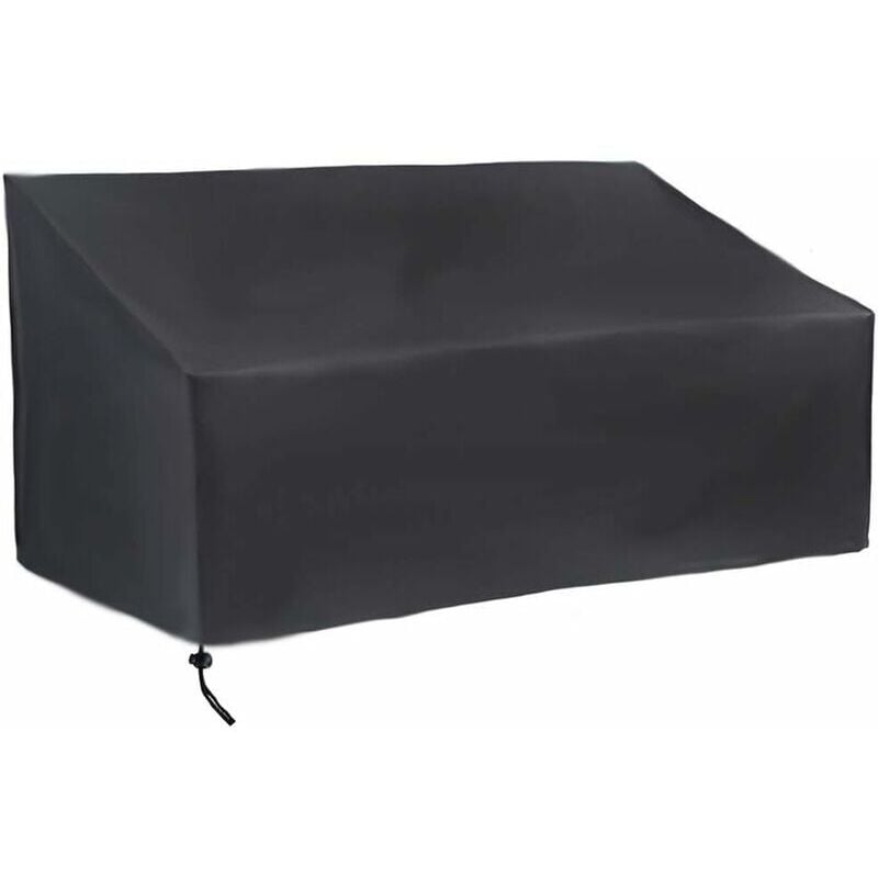 Housse de protection pour banc de jardin 4 places en tissu Oxford imperméable et respirant, housse de mobilier de jardin
