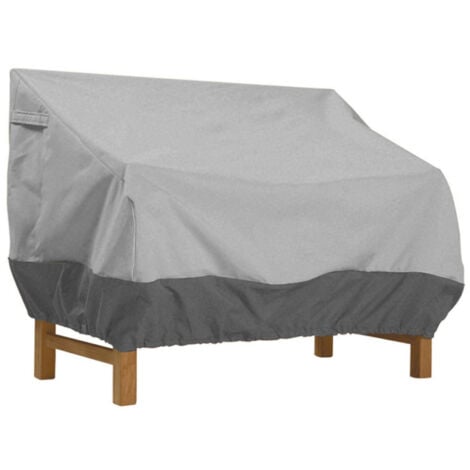 GALOZZOIT Housse de Protection pour Banc, Housse Banc Jardin Tissu Oxford Imperméable, Housse de Banc Exterieur Anti UV et Vent Housse de Protection pour Canapé——Gris 210D: 147×83×79cm