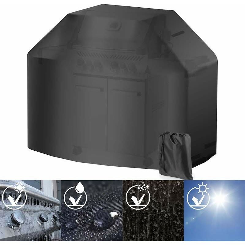 Le Poisson Qui Jardine - Housse de protection pour barbecue 132 x 66 x 109 cm