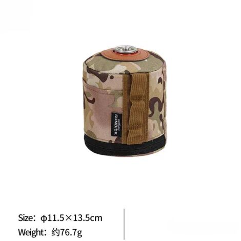 Housse de protection pour bidon d'essence de camping, étui pour bouteille de gaz, housse de protection pour bouteille d'air comprimé, boîte à mouchoirs avec poche latérale, étui pour cartouche de gaz,