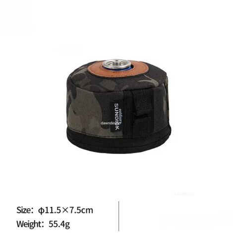 Housse de protection pour bidon d'essence de camping, étui pour bouteille de gaz, housse de protection pour bouteille d'air comprimé, boîte à mouchoirs avec poche latérale, étui pour cartouche de gaz,
