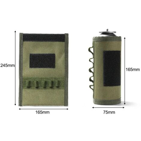 Housse de protection pour bidon d'essence de camping, manchon tactique pour bouteille de carburant, housse de protection antichute pour bidon d'essence de camping, réchauds portables