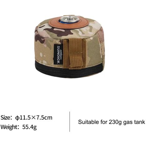 Housse de protection pour bonbonne de gaz 230/450 g, étui pour bouteille de gaz, housse de protection pour bouteille d'air comprimé, boîte à mouchoirs avec poche latérale, étui pour cartouche de gaz, 