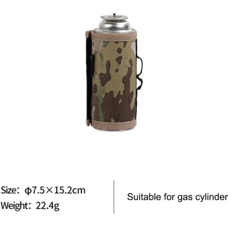 Housse de protection pour bonbonne de gaz 230/450 g, étui pour bouteille de gaz, housse de protection pour bouteille d'air comprimé, boîte à mouchoirs avec poche latérale, étui pour cartouche de gaz, 