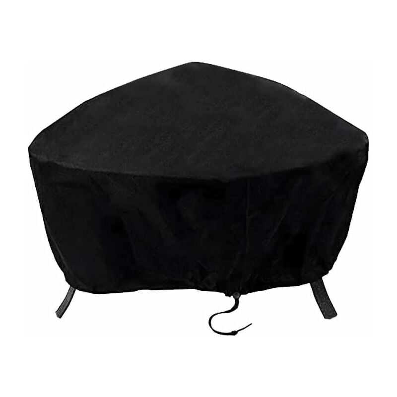 Housse de Protection pour brasero Couverture de Gril Housse Bache de Protection bbq Couverture de Foyer Housse pour Foyer D'extérieur avec (92 x