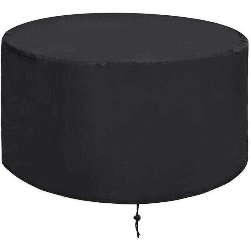 Housse de protection pour brasero en tissu Oxford noir (82 x 82 x 41 cm) - Housse imperméable réutilisable pour barbecue