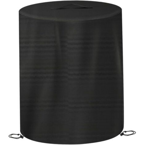 Housse de protection pour brasero ronde, 60 x 74 cm, étanche, anti-poussière pour friteuse à dinde sans huile, housse de protection extérieure avec poignée supérieure pour grill et chauffage terra