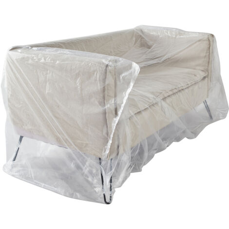 Housse de protection pour canapé 150 x 300 cm – Imperméable en polyéthylène recyclé – Résistante aux déchirures et à l'usure – Pack And Move