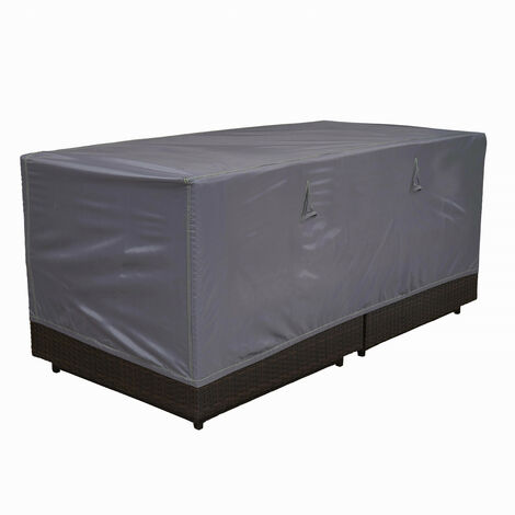 Housse de protection pour canapé de jardin 2 places – Imperméable 100% polyester – Dimensions 130x75x60 cm – 2 aérateurs anti-condensation – Cov'Up