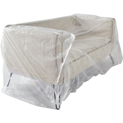 Pack and Move - Housse protection canapé 2 place - 150 x 300 cm - Imperméable et anti-poussière - Fermeture facile